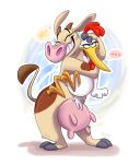  2019 anthro avian bird bovine by-nc-nd cartoon_network cattle chicken_(cow_and_chicken) cow_(cow_and_chicken) cow_and_chicken creative_commons female hi_res male mammal orlandofox 