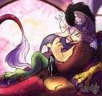  2016 anus beard cum cum_on_penis discord_(mlp) draconequus facial_hair feathers friendship_is_magic horn male my_little_pony penis retroeule solo stained_glass tagme wings 