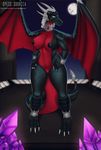  2017 anthro breasts cynder female hair looking_at_viewer night nipples popesslodovica pussy reptile scalie solo spyro_the_dragon video_games 