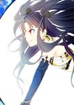  archer_(ishtar) black_hair fate/grand_order long_hair red_eyes side_view smile warrior 