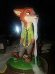  anthro bukkake canine clothed clothing cum cum_on_face disney disney_infinity fox hot_glue mammal messy nick_wilde pawpads photography real semen_on_figures smile solo zootopia 