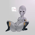  alien anus big_butt butt simple_background tagme ximema 