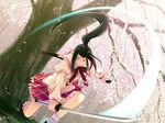  black_hair hanafubuki katana kirinji_himawari seifuku skirt sword 