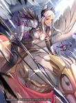  aoji_(aoji-web) armor breastplate breasts cleavage company_connection copyright_name dark_skin facial_mark feathers fire_emblem fire_emblem:_kakusei fire_emblem_cipher gauntlets headpiece holding horseback_riding inverse_(fire_emblem) lance large_breasts lips lipstick makeup official_art outdoors parted_lips pegasus pegasus_knight polearm riding shoulder_armor skirt smile solo thighhighs weapon white_hair wings zettai_ryouiki 