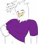  anthro avian beak bird blush breasts clothed clothing clothing_lift davidsanchan dialogue eagle english_text eyebrows feathers female sexual_violence_with_the_birds_and_the_bees shirt shirt_lift simple_background solo text undressing white_background white_feathers 
