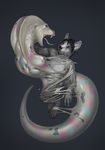 anthro canine goo latex_(artist) male mammal melting naga reptile scalie snake transformation 