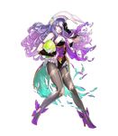  animal_ears bare_shoulders breasts bunny_ears camilla_(fire_emblem_if) choker cleavage elbow_gloves fire_emblem fire_emblem_heroes fire_emblem_if frilled_choker frills full_body gloves hair_ornament hair_over_one_eye hat highres large_breasts leotard long_hair maeshima_shigeki official_art overskirt pantyhose purple_choker purple_hair solo torn_clothes torn_legwear transparent_background 