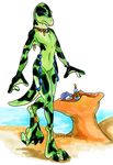  amphibian anthro beach female flat_chested newt nude seaside 