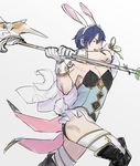  animal_ears bunny_boy bunny_ears bunnysuit cosplay crossdressing fire_emblem fire_emblem:_kakusei fire_emblem_heroes highres holding krom lucina lucina_(cosplay) male_focus simple_background staff white_background 