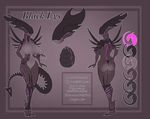  abs alien alien_(franchise) anthro big_breasts breasts featureless_breasts female juxzebra model_sheet navel nude solo standing wide_hips xenomorph 