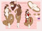  anthro feline female fur hair juxzebra mammal model_sheet nude pussy smile solo standing thick_thighs 