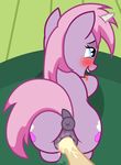  2017 absurd_res anus badumsquish blue_eyes blush butt duo equine fan_character female hair hi_res horn mammal my_little_pony open_mouth penetration pussy solo_focus stompy_slippers tongue tongue_out unicorn vaginal vaginal_penetration 