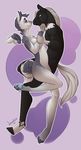  anthro breasts canine duo equine female fur hair hand_holding horse juxzebra male male/female mammal nude smile wings 