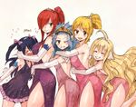  5girls blue_hair character_request dress fairy_tail multiple_girls rusky tagme 