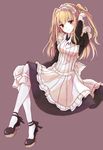 crossdressing maid maid_uniform maria_holic shidou_mariya smile trap twintails uniform 