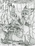  2017 canine clothed clothing disney fan_character female fox fur judy_hopps lagomorph male mammal nick_wilde rabbit young ziegelzeig zootopia 
