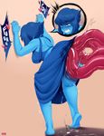  &lt;3 against_wall bent_over blush clothing dress english_text female humanoid jlullaby lapis_lazuli_(steven_universe) saliva smile solo sweat tentacles text 