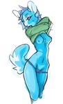  anthro breasts caprine clothing female goat mammal nipples nox_(artist) shirt_up sketch solo standing underwear wide_hips 