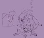  anthro balls big_dom_small_sub caprine close-up duo erection female goat humanoid male male/female mammal nox_(artist) penetration pussy size_difference sketch sweat vaginal vaginal_penetration 