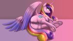  &lt;3 &lt;3_eyes 2017 anatomically_correct anatomically_correct_pussy animal_genitalia animal_pussy anus butt cutie_mark datflank equine equine_pussy female feral friendship_is_magic hair horn looking_at_viewer mammal multicolored_hair my_little_pony princess_cadance_(mlp) pussy pussy_juice solo winged_unicorn wings 