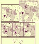  2boys blush erection faust_(5/4) glasses hat licking male_focus multiple_boys penis pokemon sweat testicles thrusting tongue wince yaoi 