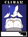  2017 animated anthro areola big_breasts blue_hair breasts cleavage clothed clothing collar cum cum_on_breasts cumshot cute digital_media_(artwork) ejaculation erection female first_person_view fur hair hi_res humanoid_penis looking_at_penis male male/female nipples nude orgasm penis sex simple_background text theicedwolf titfuck tittyfucking white_fur 