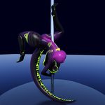  3d_(artwork) big_breasts breasts dancing digital_media_(artwork) idsaybucketsofart pole pole_dancing qhala ratherdevious reptile scalie snake 