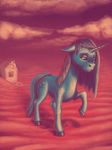  2017 cloud cutie_mark desert equine female feral friendship_is_magic hair horn mammal my_little_pony outside sa1ntmax sad sand sky solo trixie_(mlp) unicorn 