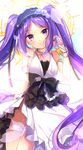  armlet bonnet dress euryale fate/hollow_ataraxia fate_(series) hairband highres jewelry long_hair looking_at_viewer necklace purple_eyes purple_hair satoimo_chika sketch solo twintails 