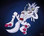  armpits balls cpctail cum digimon knot male muscular paws penis solo weregarurumon 