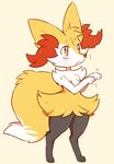  3_toes animated begging blink braixen canine chest_tuft cute ear_tuft fox fur loop mammal nintendo open_mouth orange_fur paws pok&eacute;mon simple_background snout solo standing toes tuft unknown_artist video_games white_background 