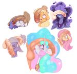  2017 applejack_(mlp) balls bestiality colored earth_pony edit equine feathered_wings feathers female feral fluttershy_(mlp) friendship_is_magic hair hair_grab hi_res horn horse human human_on_feral interspecies limestone_pie_(mlp) long_hair looking_at_penis male male/female male_on_feral mammal multicolored_hair my_little_pony penis pink_hair pony princess_celestia_(mlp) princess_luna_(mlp) rarity_(mlp) simple_background sundown_(artist) sweat these_aren&#039;t_my_glasses unicorn vein white_background winged_unicorn wings 