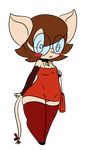  alpha_channel anthro blush bow breasts clothing cute dress eyewear female glasses gloves legwear mammal mouse panties purse red_(vono) ribbons rodent simple_background small_breasts solo stockings transparent_background underwear vono 