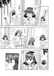  bamboo bamboo_forest bunny bunny_ears comic forest greyscale highres inaba inaba_tewi mana_(tsurubeji) monochrome nature speech_bubble touhou translated 