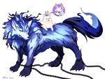  chains dog fate/grand_order fate_(series) fou_(fate/grand_order) lobo_(fate/grand_order) open_mouth purple_eyes tongue wolf yellow_eyes 