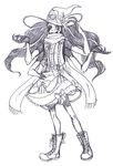  1girl alien alternate_costume bare_shoulders battleborn boots bow detached_sleeves dress extra_arms lolita_fashion orendi_(battleborn) ribbon scarf solo thighhighs twintails witch_hat 