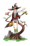  belt broom brown_eyes drawcrowd_sample earbuds earphones flower grass green_footwear hat hat_ornament image_sample in_tree jacket looking_at_viewer original pink_hair red_jacket shirt shoes sitting somehira_katsu t-shirt tree twintails white_background witch witch_hat yellow_legwear 