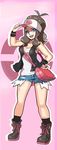  baseball_cap daikirikun nintendo open_mouth pink pokemon pokemon_bw smile touko_(pokemon) 