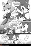 2017 anthro armpits blaze_the_cat cat comic coolblue dialogue duo english_text feline female hedgehog male mammal sonic_(series) sonic_the_hedgehog text 