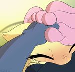 2017 animated anthro anthrofied blush cum cum_from_nose cum_in_mouth cum_in_nose cum_inside duo equine fluttershy_(mlp) friendship_is_magic hair hair_grab horse male mammal my_little_pony n0nnny oral penis pony sex 