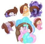  2017 applejack_(mlp) balls bestiality earth_pony equine feathered_wings feathers female feral fluttershy_(mlp) friendship_is_magic hair hair_grab hi_res horn horse human human_on_feral interspecies long_hair looking_at_penis male male/female male_on_feral mammal my_little_pony penis pony princess_celestia_(mlp) princess_luna_(mlp) rarity_(mlp) sundown_(artist) sweat these_aren&#039;t_my_glasses unicorn vein winged_unicorn wings 