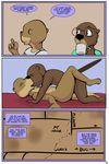  4_fingers anthro beaver comic cub duo english_text female female/female fur lisa_(study_partners) mammal mustelid nude otter rodent sarah_(study_partners) speech_bubble strapon_dildo study_partners te text young 