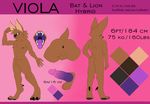  backsack balls bat brown_eyes brown_fur butt claws digitigrade feline fur hybrid lion male mammal model_sheet open_mouth penis purple_penis rear_view seath solo viola viola_bat 