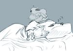  anthro bed betty_(weaver) blush breasts canine caprine digital_media_(artwork) disney duo fan_character female male mammal nobby_(artist) nude pack_street remmy_cormo sheep simple_background sleeping wolf wool zootopia 