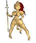 anthro armor breasts c_cup colored_sketch crossgender dark_souls dragonslayer_ornstein feline female honas007 lion mammal melee_weapon nailstrabbit nude polearm pussy sketch spear video_games weapon 