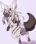  furry hyena kemoribon long_hair violet_eyes 
