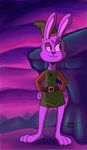  2016 belt buckteeth clothed clothing cute digital_media_(artwork) fur lagomorph link_(rabbit_form) male mammal megadrivesonic nintendo rabbit teeth the_legend_of_zelda video_games 