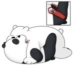  anal anal_penetration bear cartoon_network cum ice_bear iciestbear internal lying male male/male mammal missionary_position on_back panda panda_(character) penetration penis polar_bear sex simple_background slightly_chubby we_bare_bears white_background 