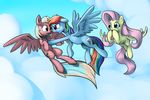  blonde_hair blue_eyes blue_feathers cutie_mark equine fan_character feathered_wings feathers female feral fluttershy_(mlp) friendship_is_magic hair hooves mammal multicolored_hair my_little_pony nadnerbd pegasus pink_feathers pink_hair rainbow_dash_(mlp) rainbow_hair wings yellow_feathers 