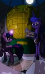  blue_eyes cutie_mark detailed_background duo equine female feral friendship_is_magic horn magic mammal moon my_little_pony nadnerbd princess_luna_(mlp) twilight_sparkle_(mlp) unicorn 